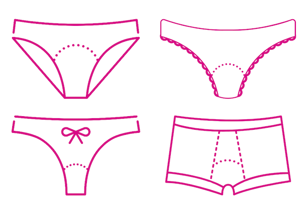 Ökologische wiederverwendbare Menstruationsunterwäsche bei Afriska